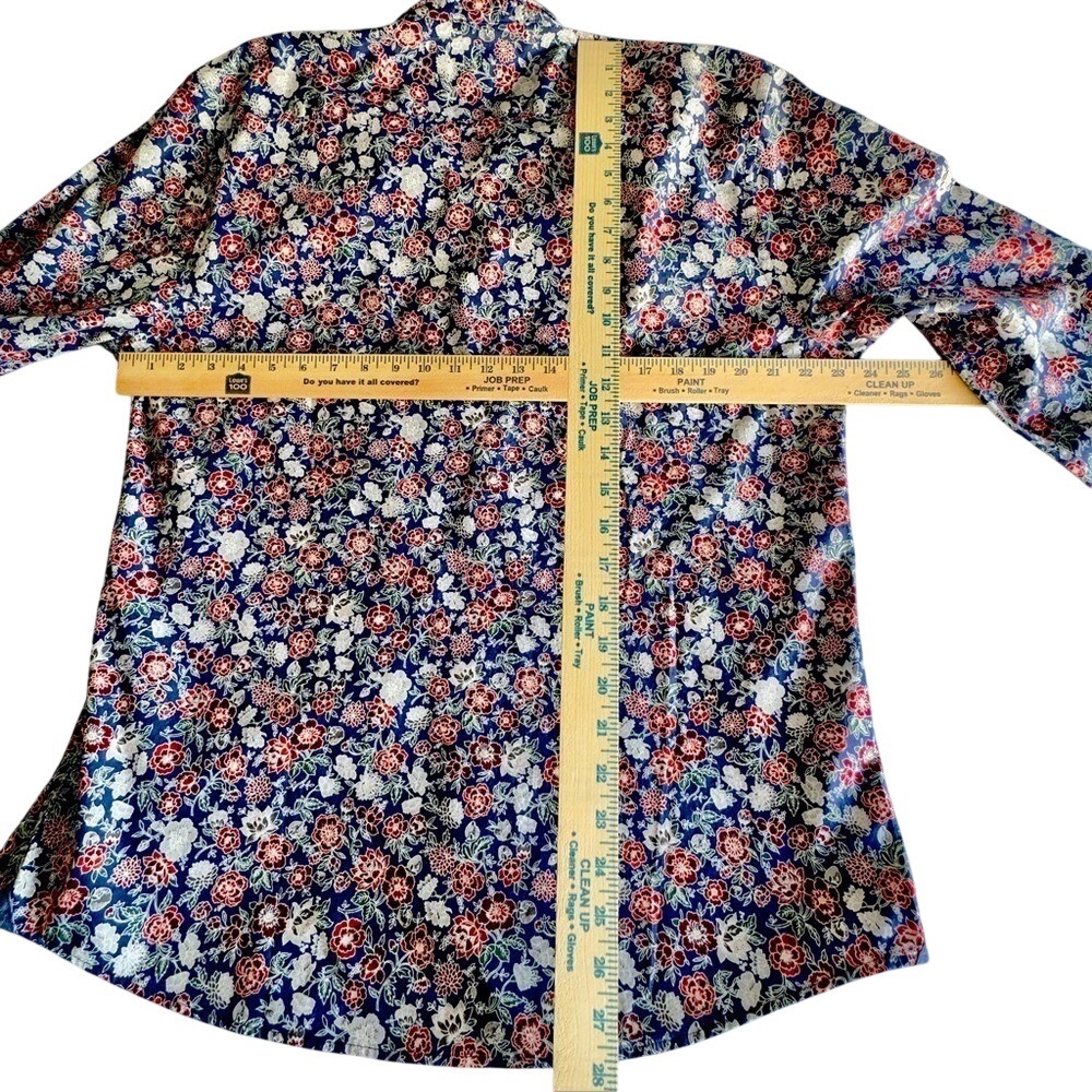 Express Multicolor Floral Men's Cotton Shirt Size Large - Picture 4 of 4